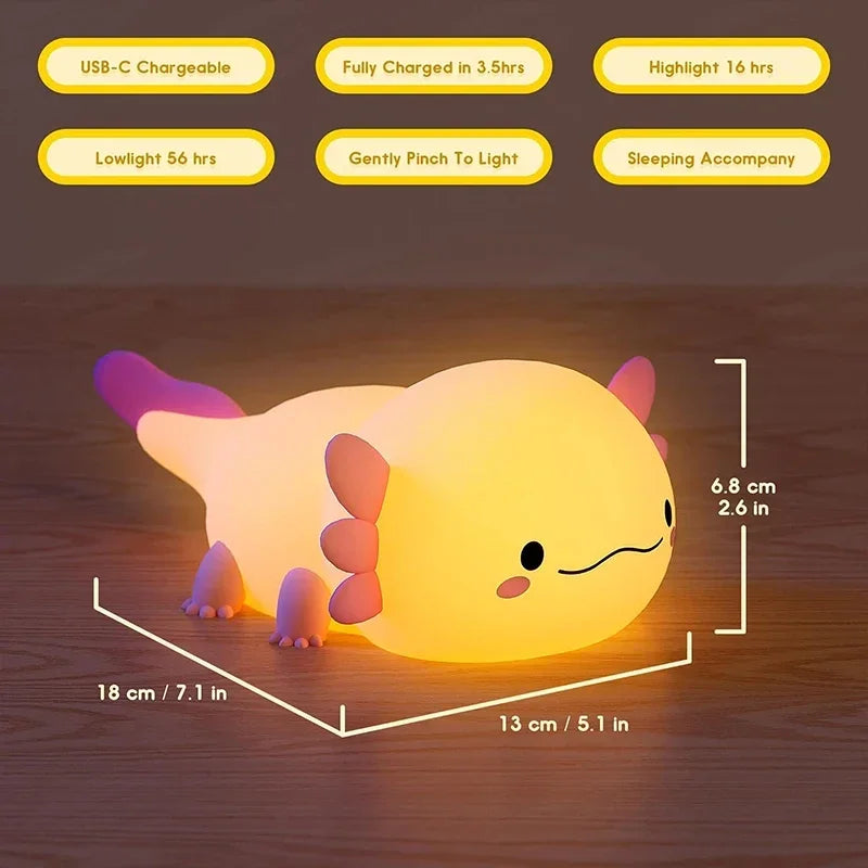 DreamAxolotl Silicone Night Light